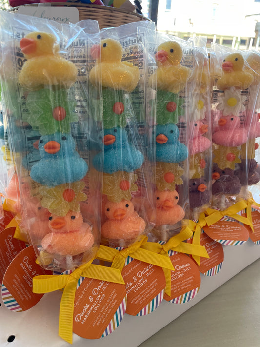 Duck & Daisies Marshmellow and Jelly Lollipop