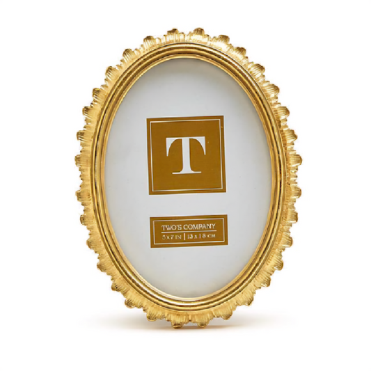 Gold Falcate Oval Frame