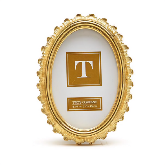 Gold Falcate Oval Frame