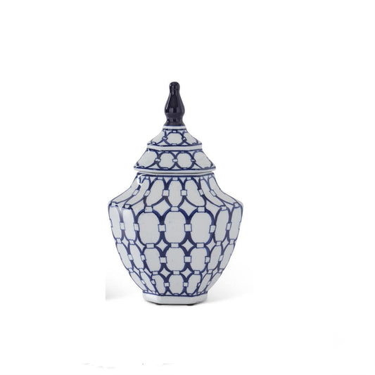 Blue & White Porcelain Lidded Container