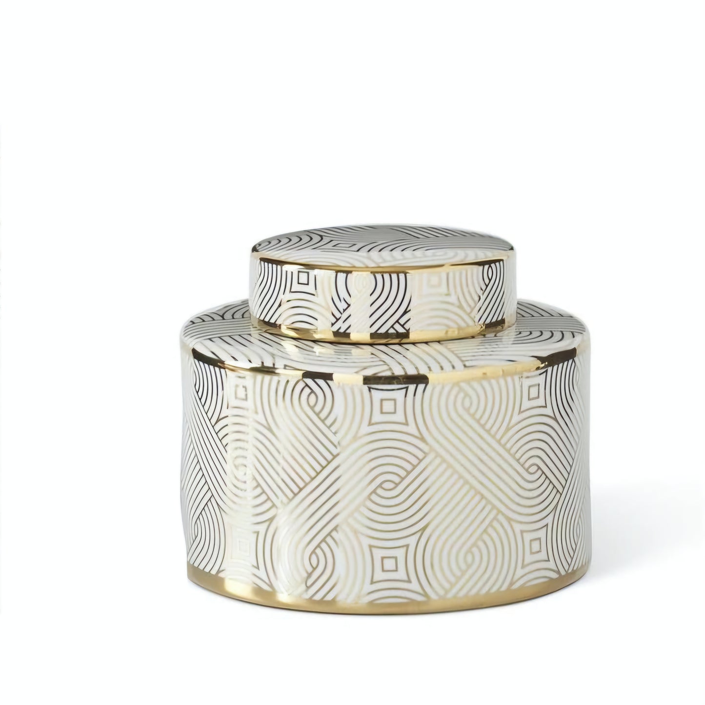 White & Gold Ginger Jars