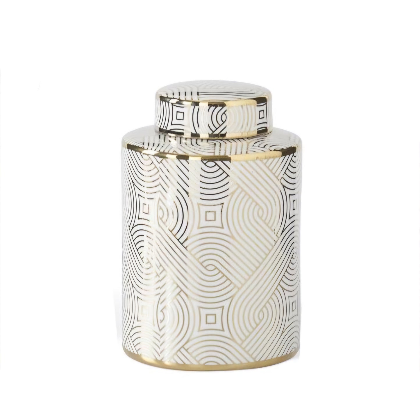 White & Gold Ginger Jars