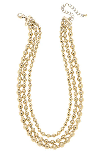 Emory Gold Ball Bead Necklace