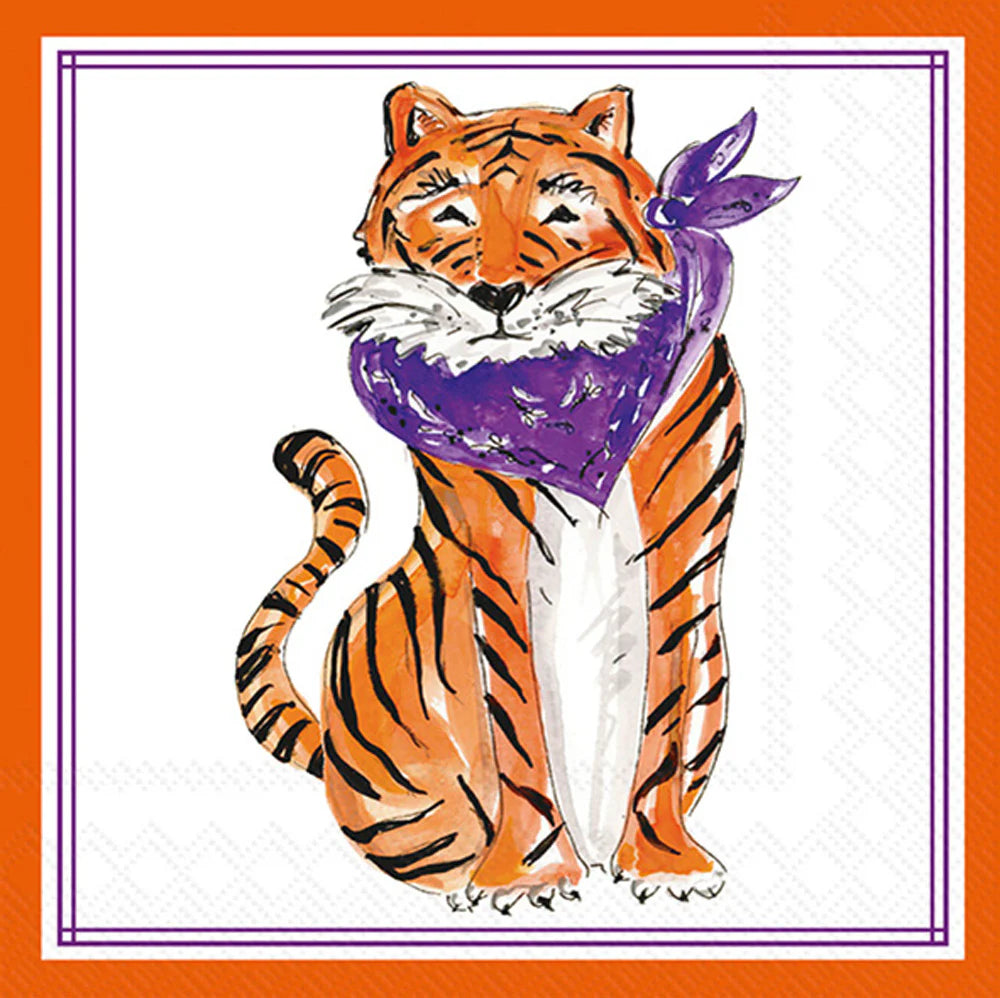Purple Sitting Tiger