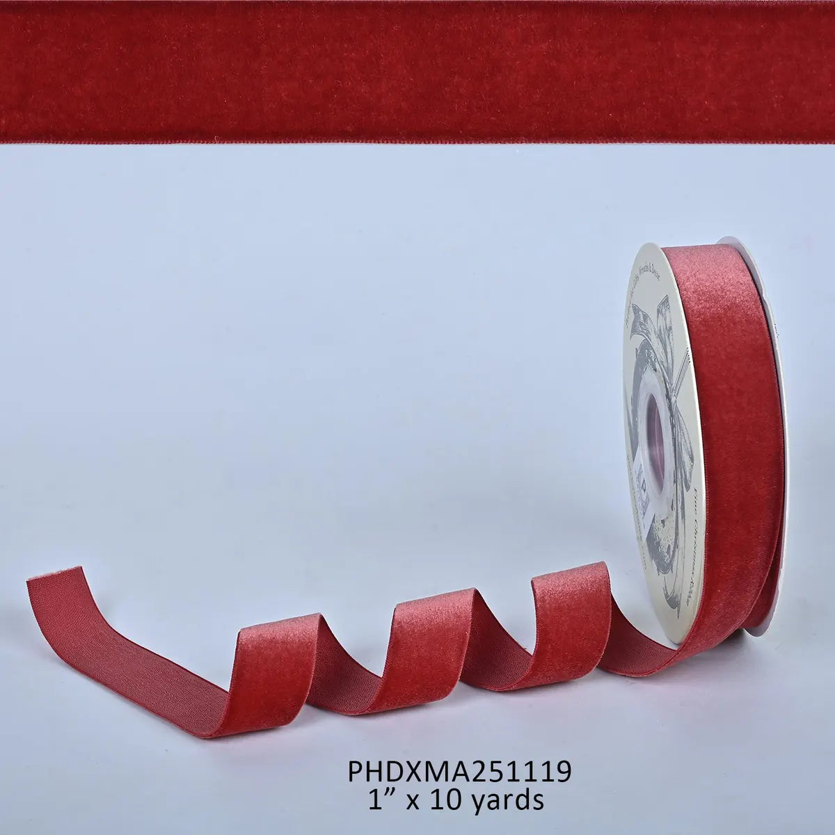 Nutmeg Velvet Finishing Ribbon 1"