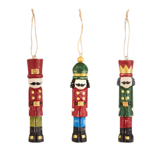 Wood Nutcracker Ornament