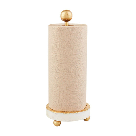Gold Marble Paper Towel Holder