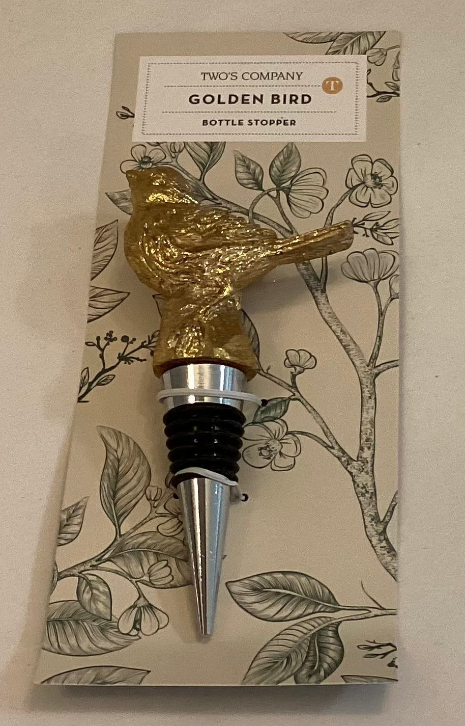 Golden Bird Bottle Stopper