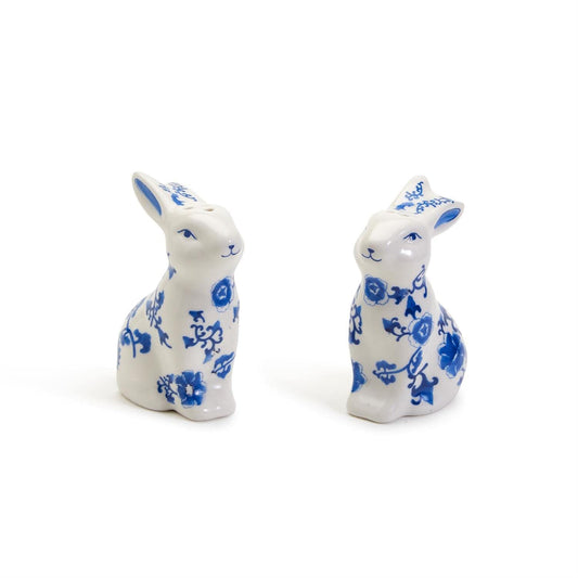 Blue and White Bunny Shakers