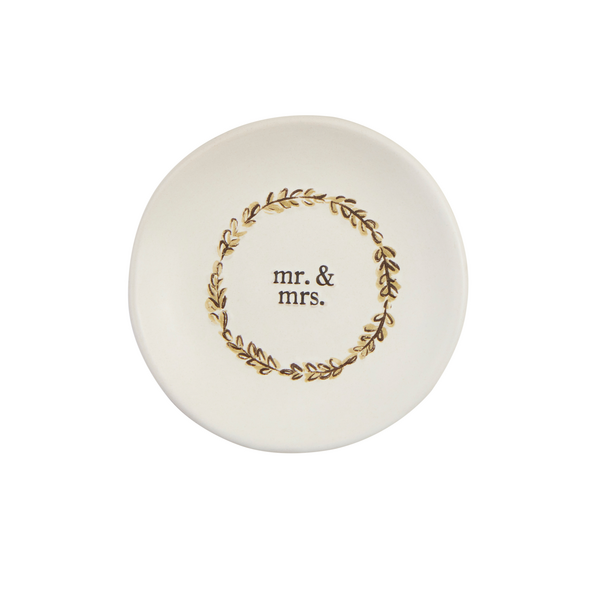 Mr Mrs Wedding Ring Dish