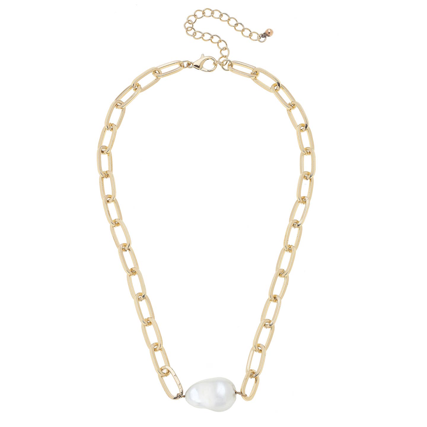 Liza Linked Baroque Pearl Necklace