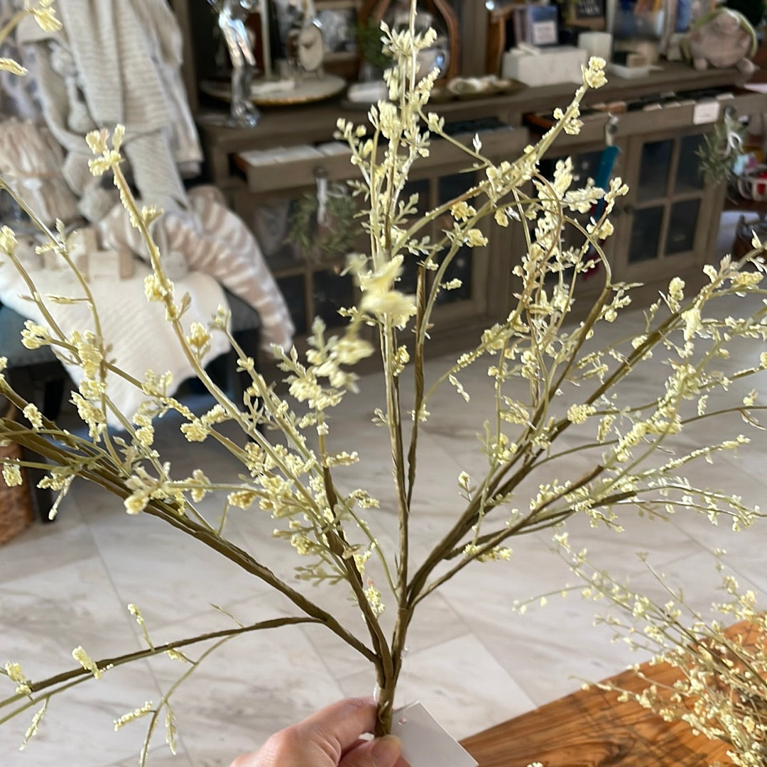 22” Cream Wildflower Stem