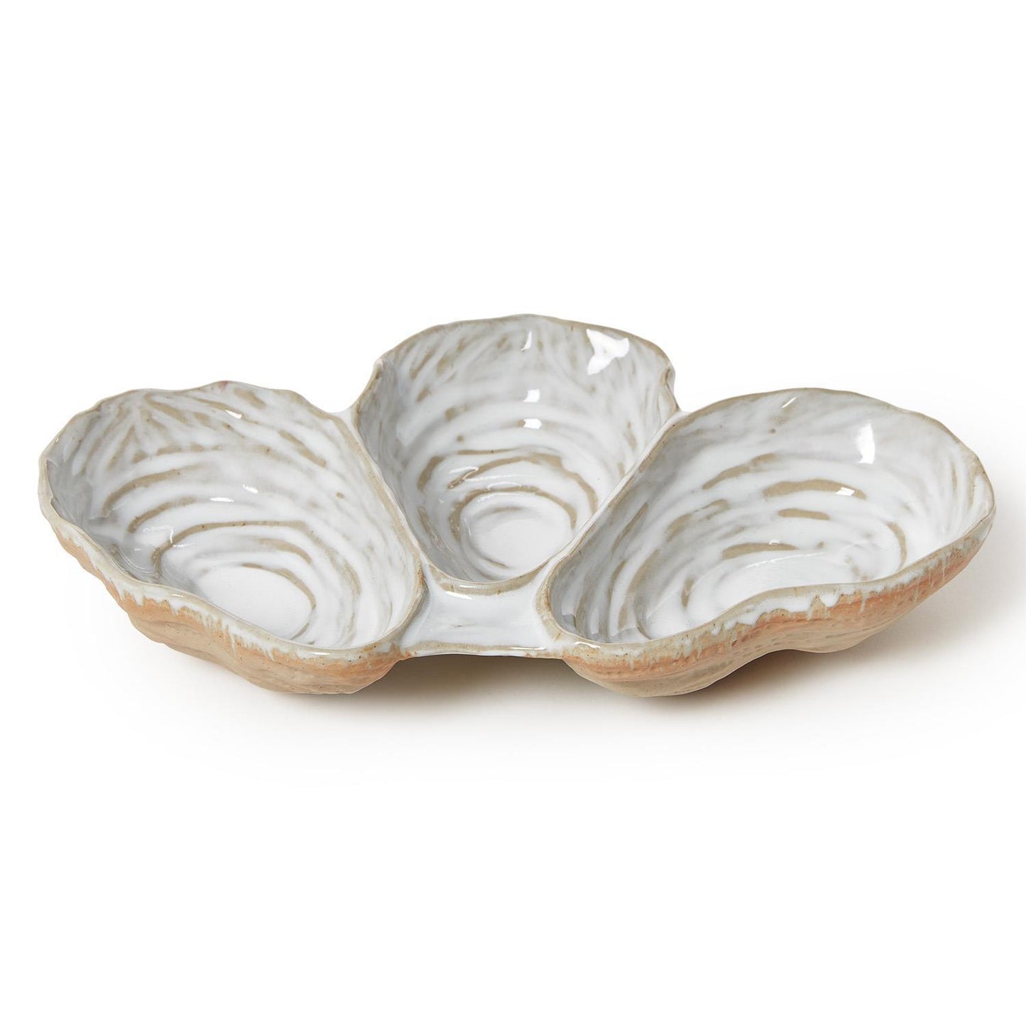 3 Section Oyster Tidbit Dish/Tray