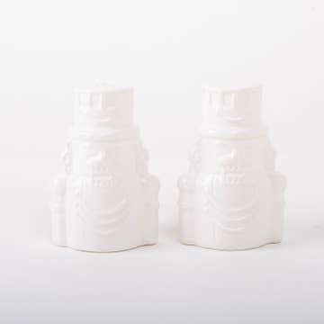White Nutcracker Salt & Pepper Shakers