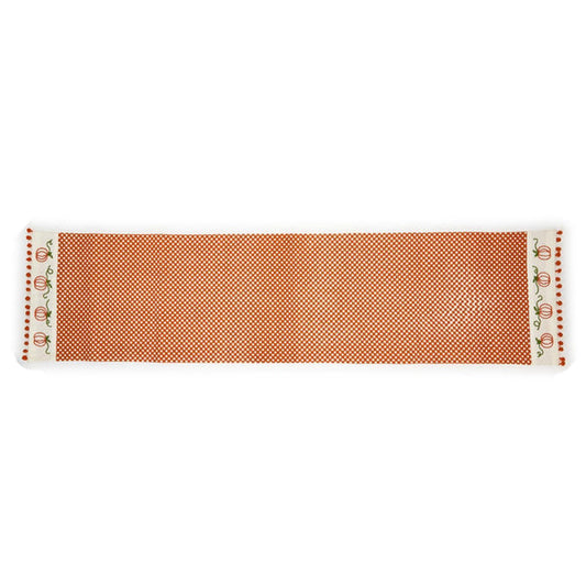 Gingham Pumpkin Table Runner