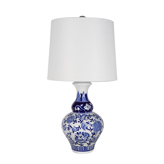Blue & White Vase Lamp
