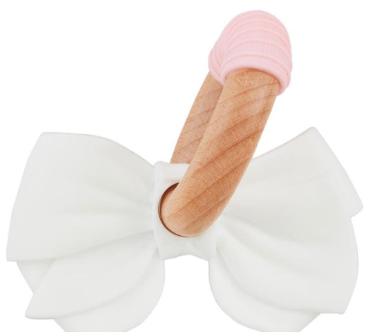 White Bow Teether