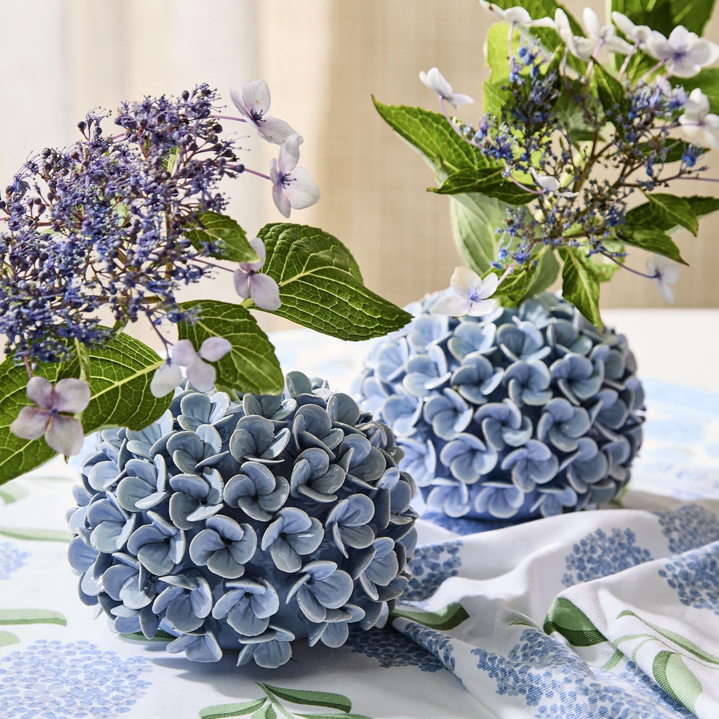 Hydrangea Flower Bud Vase/ Candle Holder