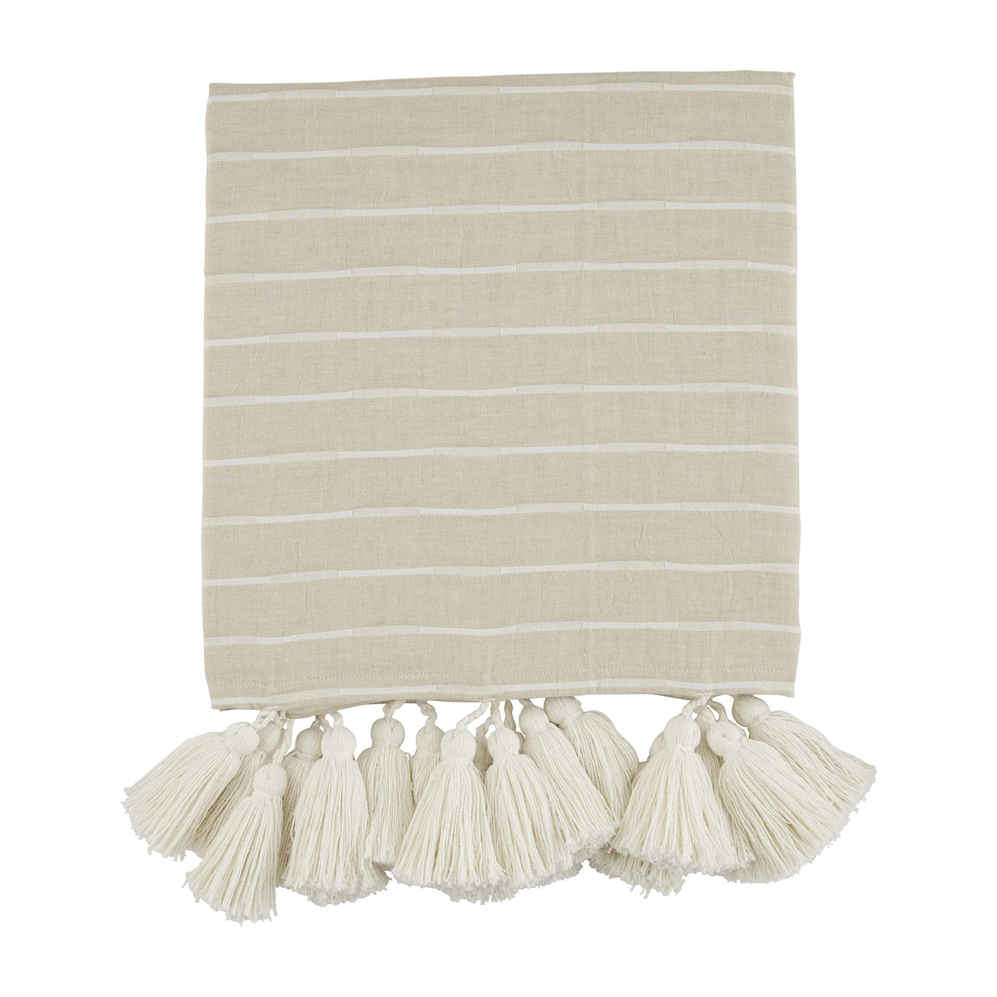 Stripe Tassel Throw