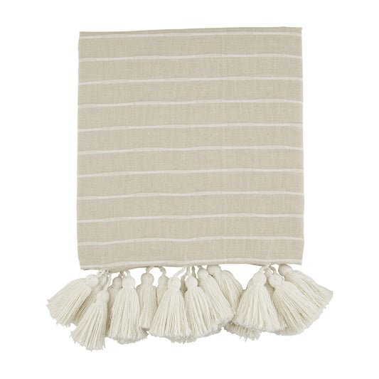 Stripe Tassel Throw