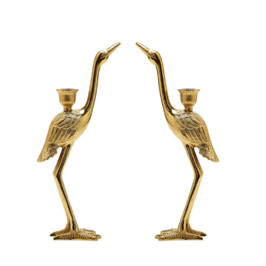 Crane Candle Holder