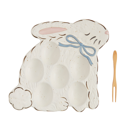 Blue Deviled Egg Platter