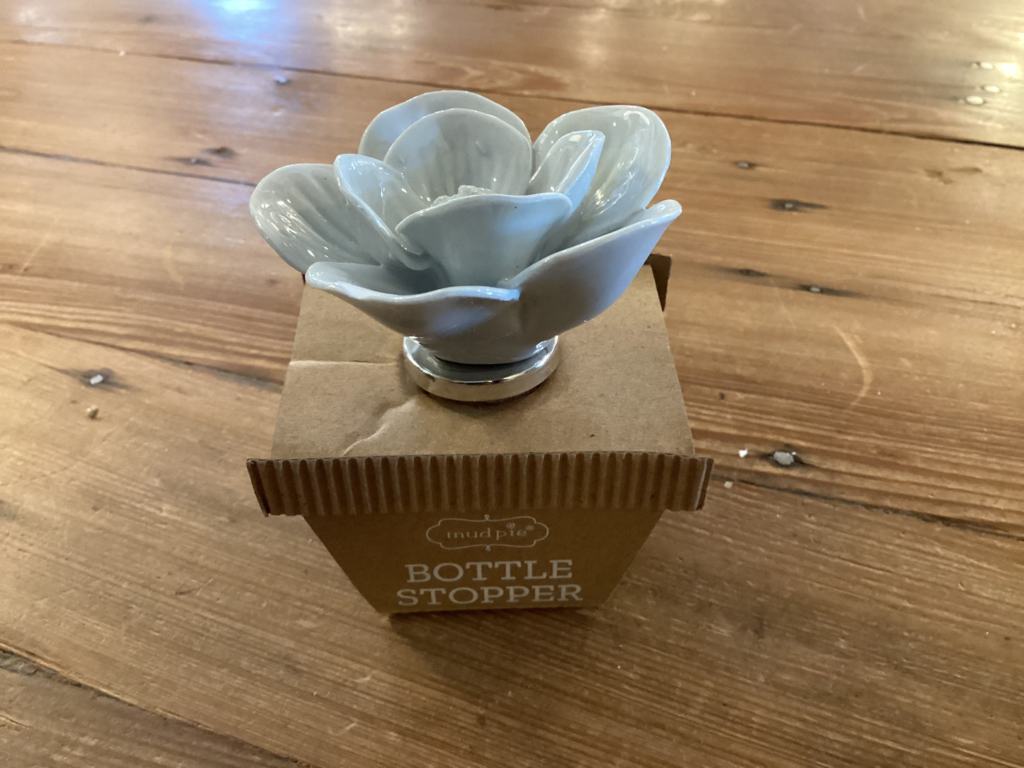 Blue Flower Bottle Stopper