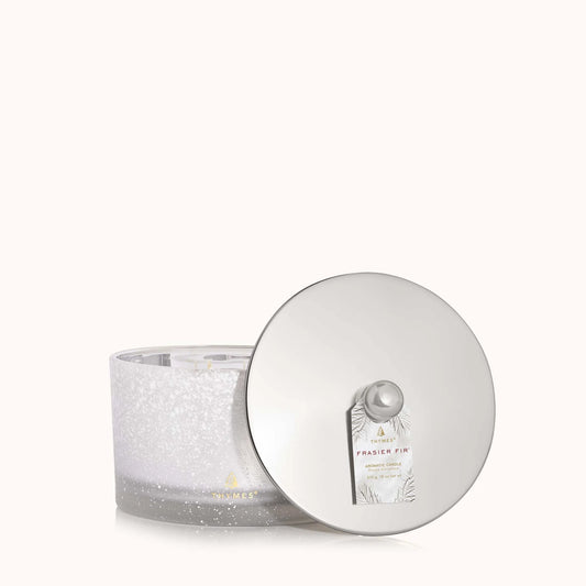Frasier Fir Flocked 3 Wick Candle