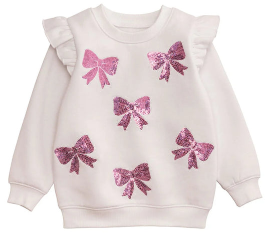 Sequin Bow Sweatshirt