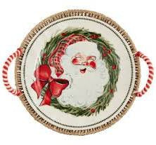 Santa Woven Platter Set