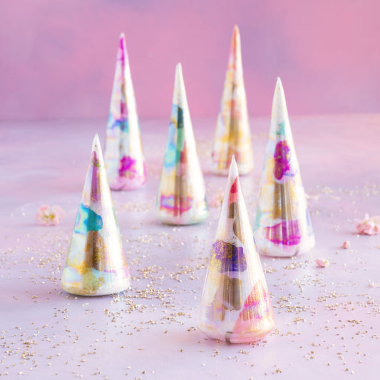 Glitterville Color Couture Cone Trees