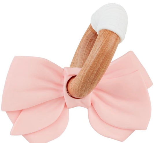 Pink Bow Teether
