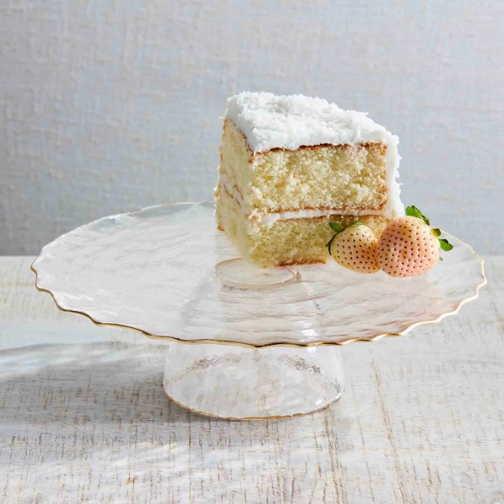 Glass Cake Stand / Chip and Dip bowl