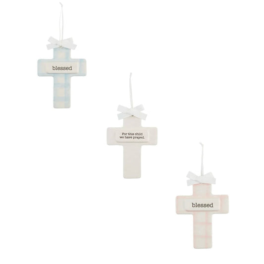 Ceramic Cross Ornament