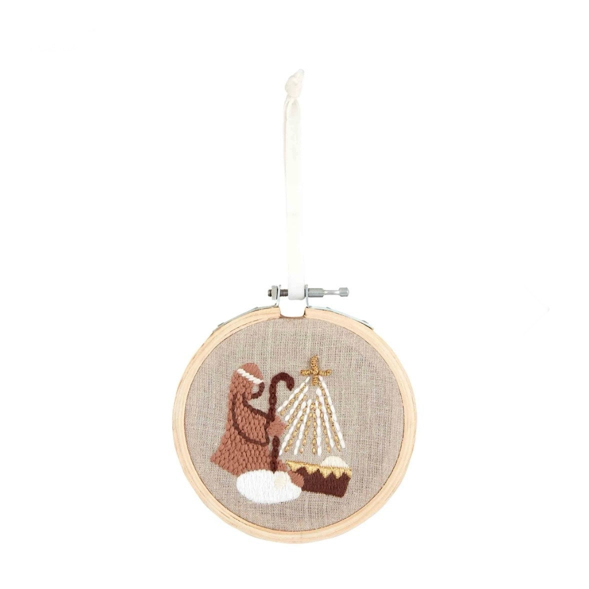 Embroidered Hoop Ornament