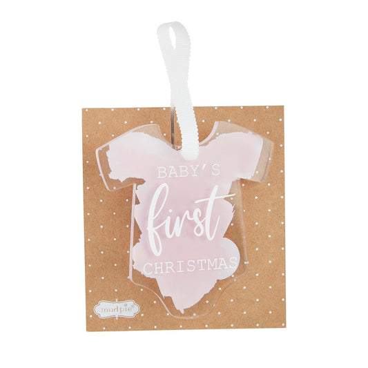 Baby's First Ornament Pink