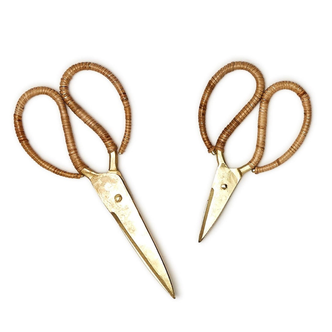 Cane Wrapped Scissors