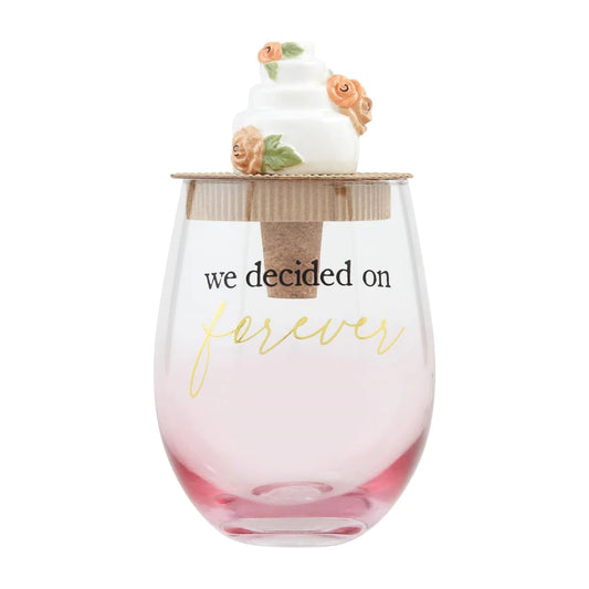 We Decided Wine Glass