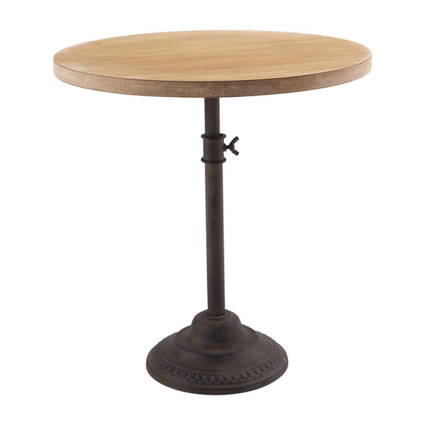 Iron and Wood Adjustable Cake Stand
