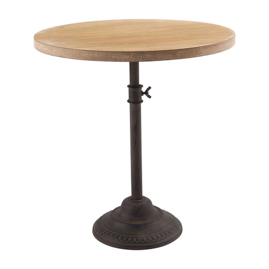 Iron and Wood Adjustable Cake Stand