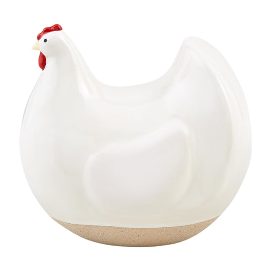 Stoneware Hen Decor