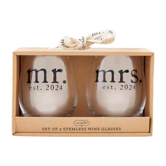 Mr. and Mrs. Wine Glass
