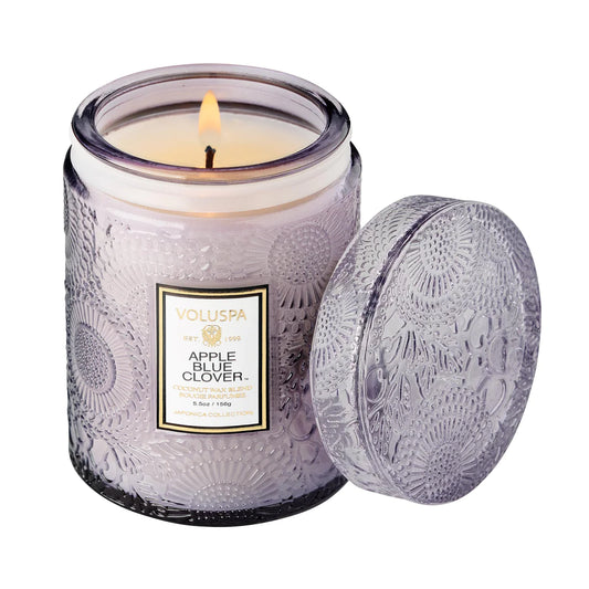 Apple Blue Clover Small Candle