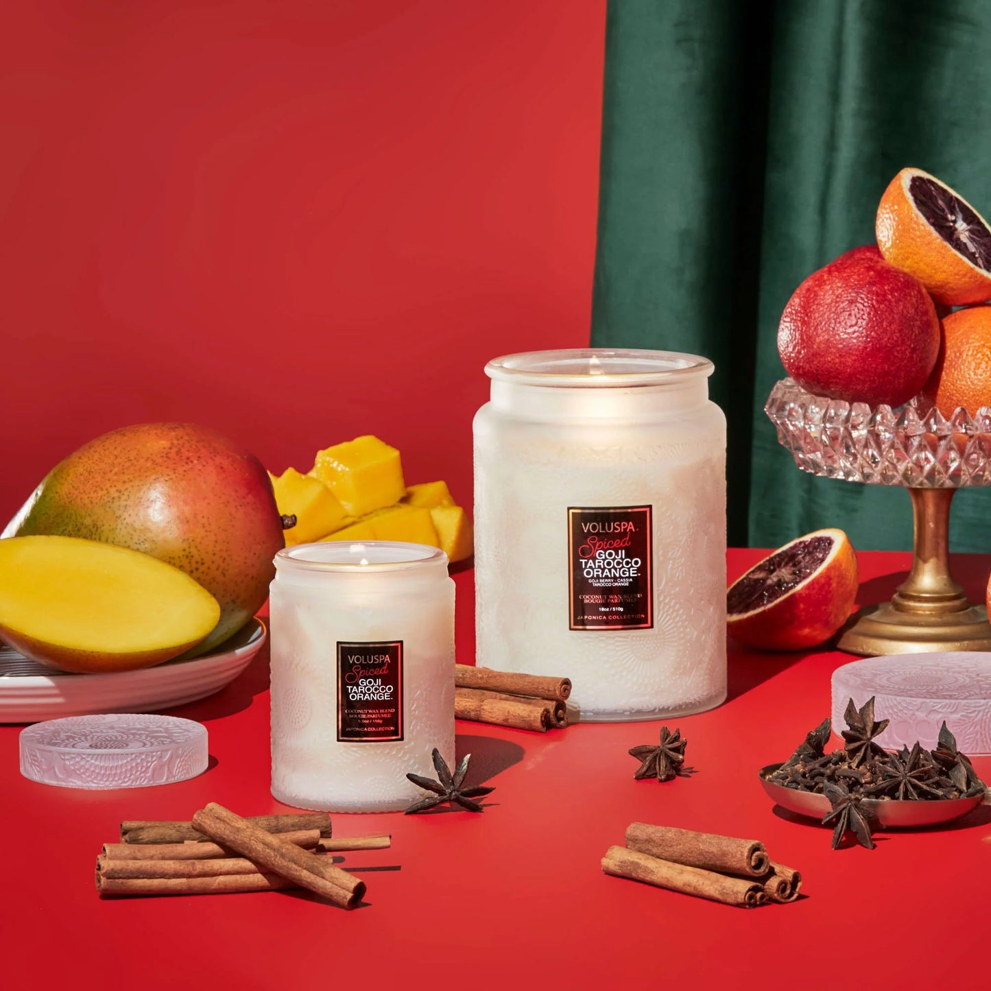 Large Spiced Goji Tarocco Orange Voluspa Candle