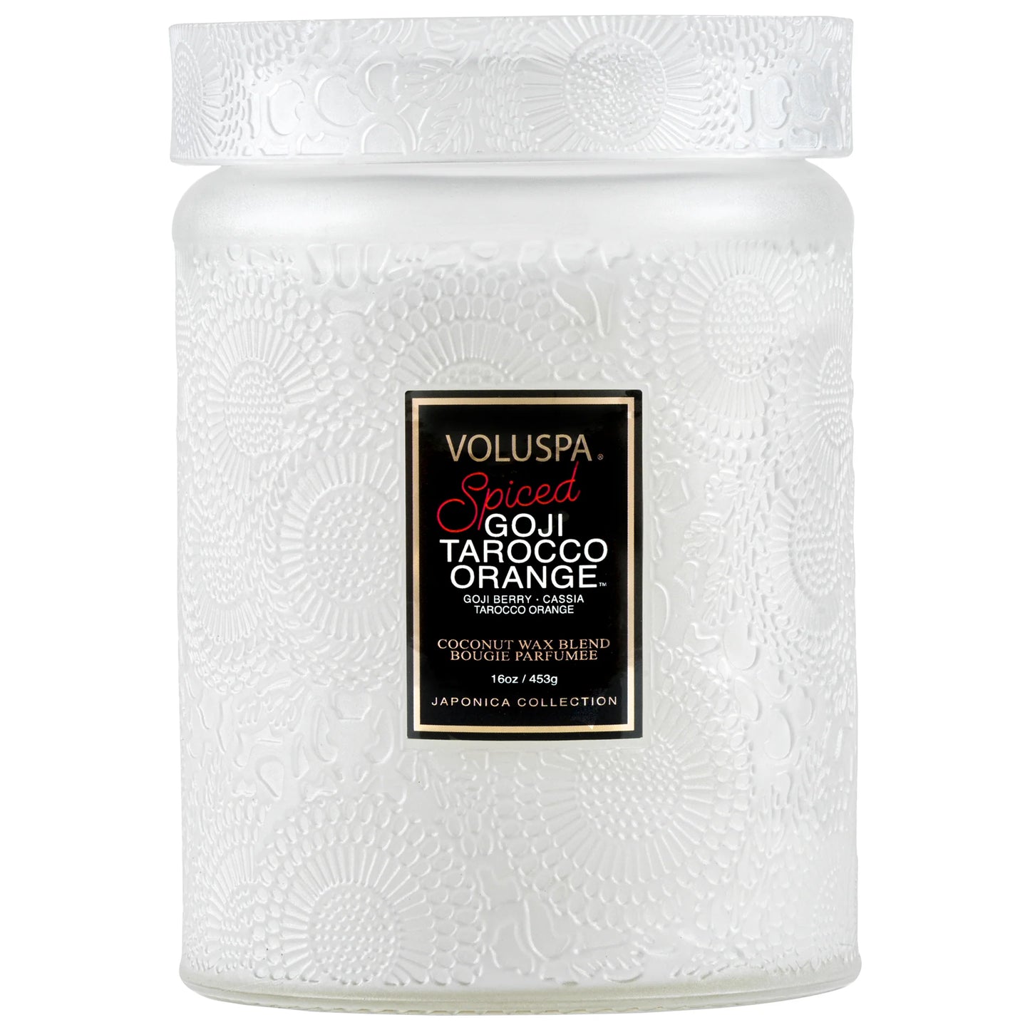 Large Spiced Goji Tarocco Orange Voluspa Candle