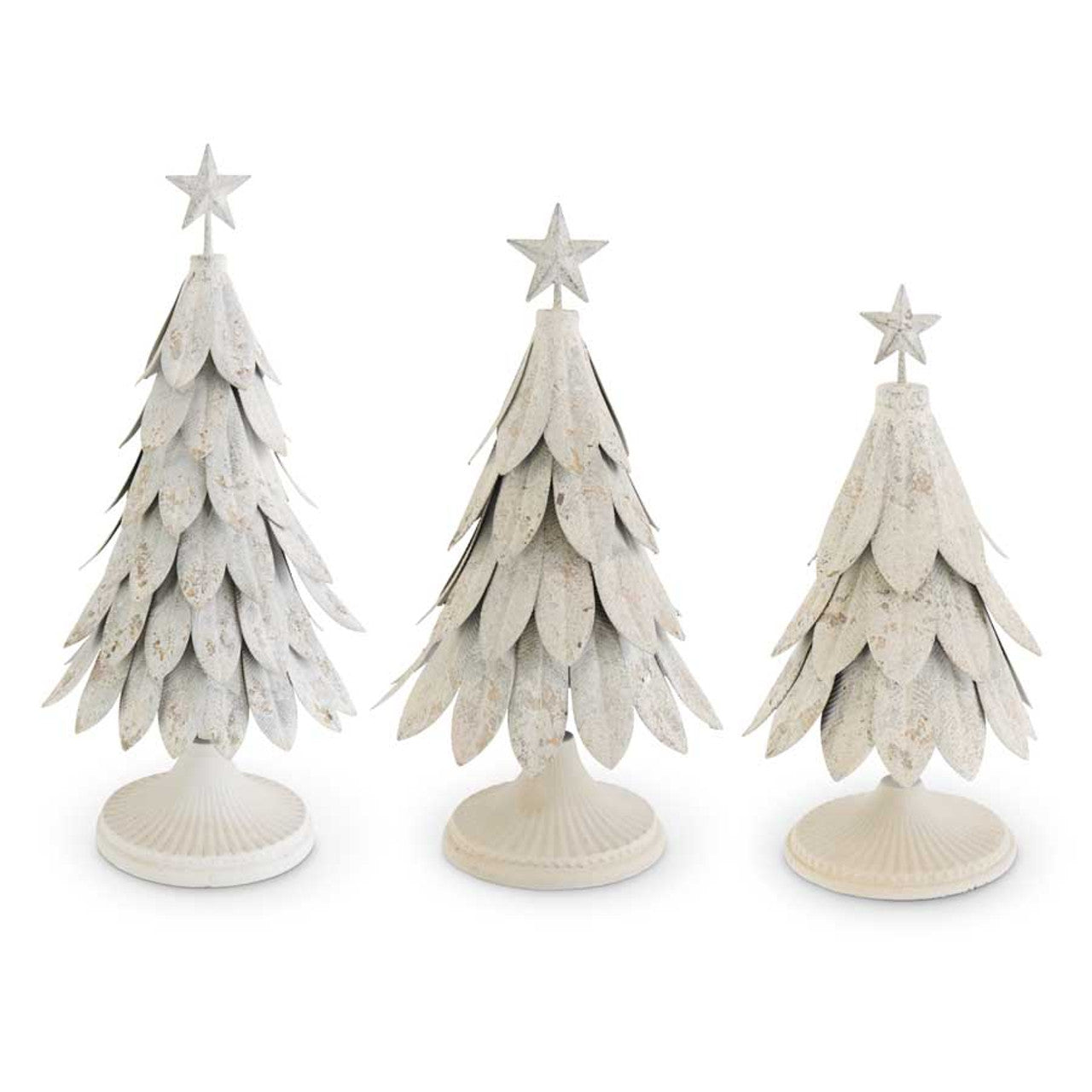 Cream And Gold Metal Trees