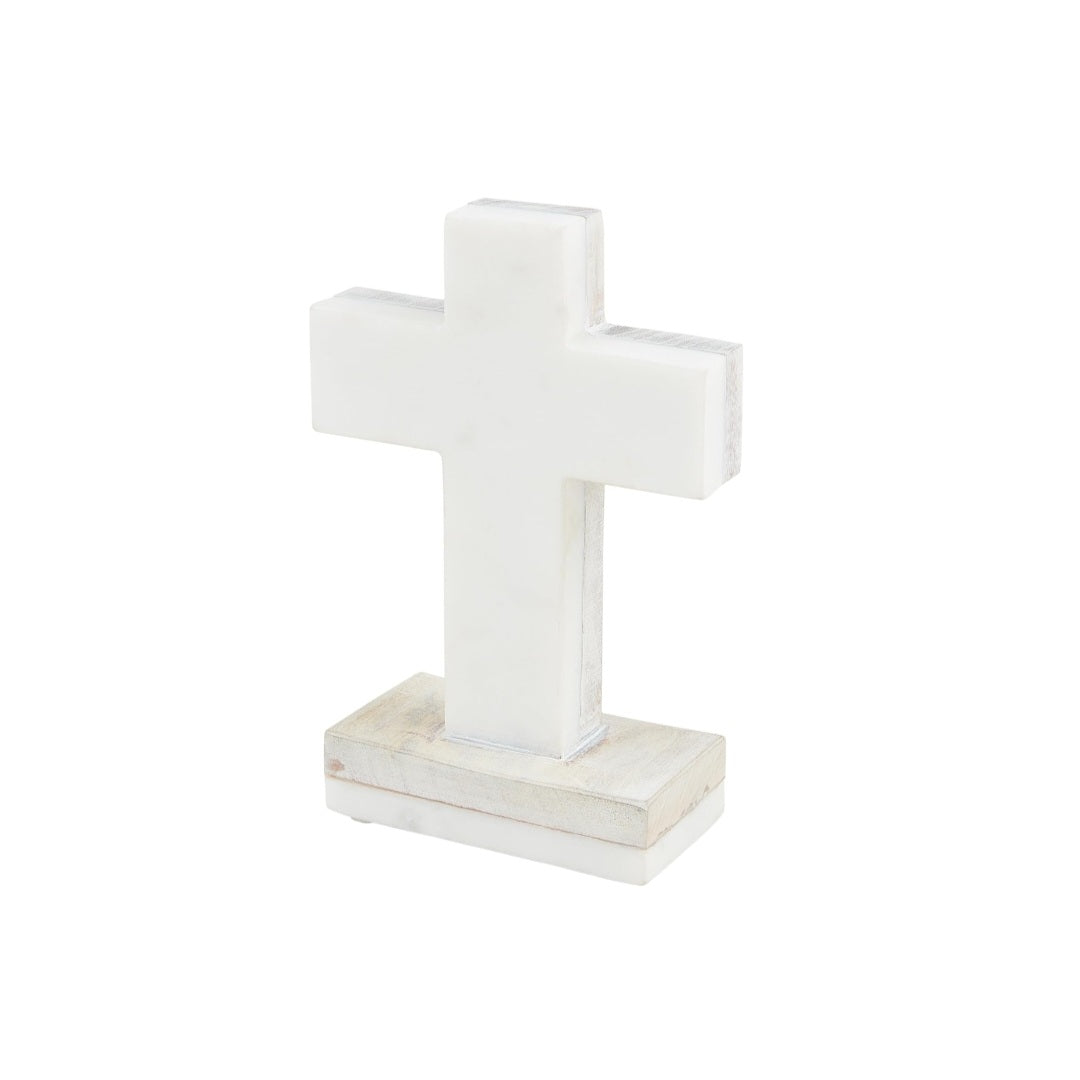 Wood Marble Cross