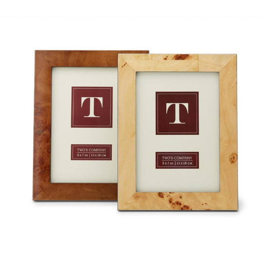 Burled Wood Frames