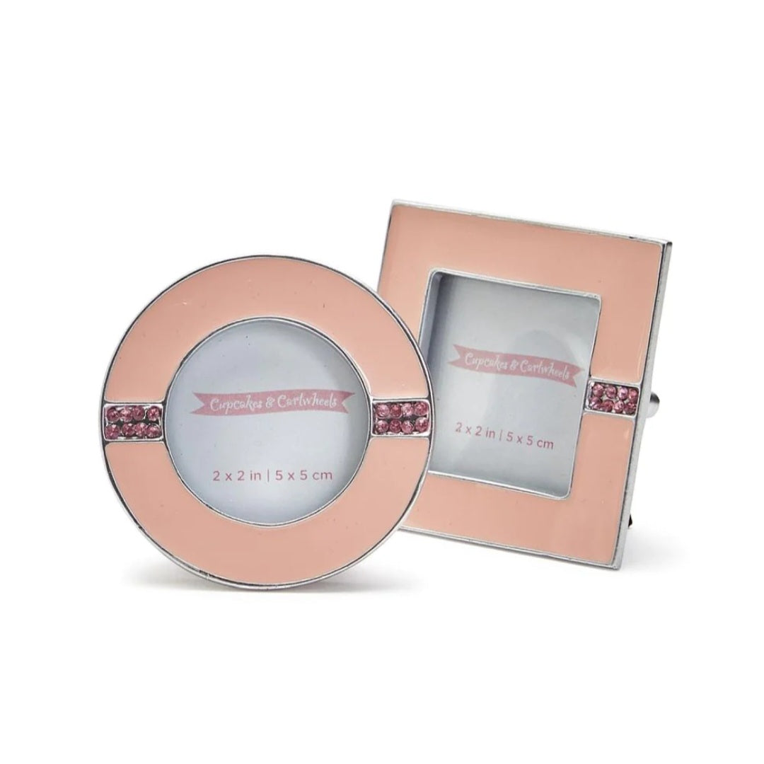 Mini Enamel Frame with Rhinestones