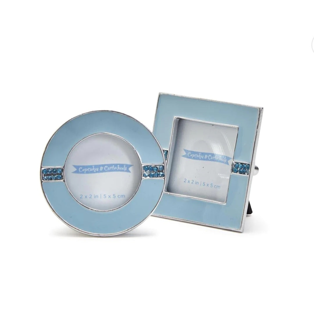 Mini Enamel Frame with Rhinestones